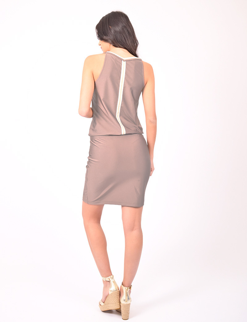 HBT ROBE BRETELLES CAMILA SAND STARDUST