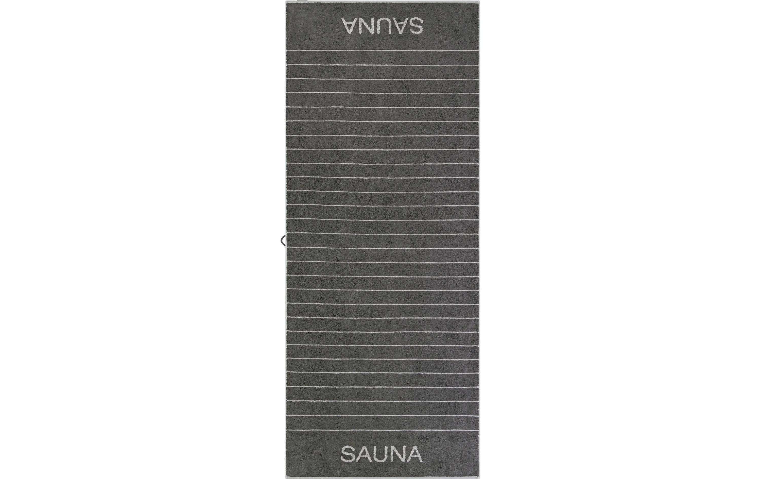 Saunatuch Balance Doubleface 80 x 200 cm, AnthrazitSaunatuch aus Baumwolle