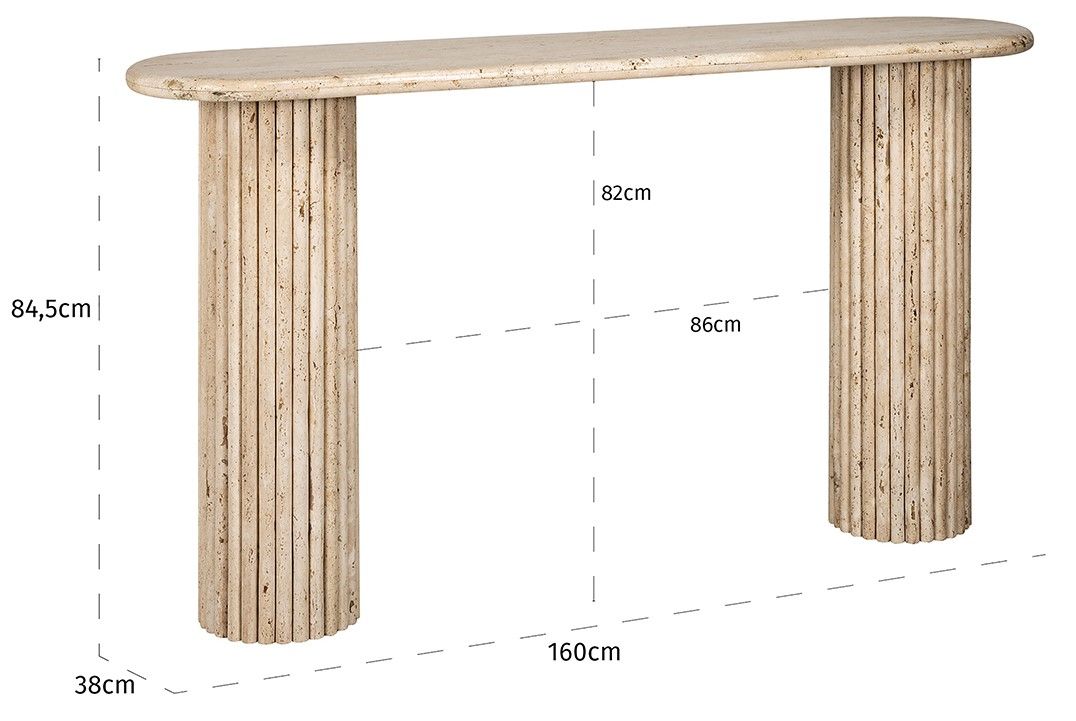 Wandtafel 211705 La Cantera B160 x D38 x H84.5 cm