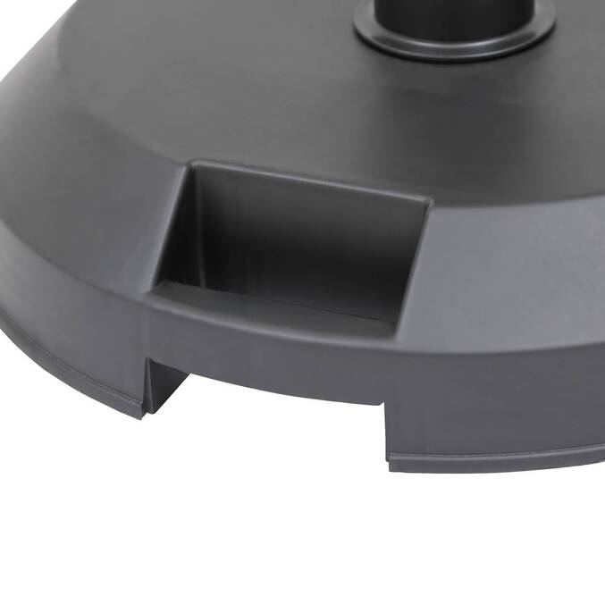 Pied de parasol droit HAULIO Noir