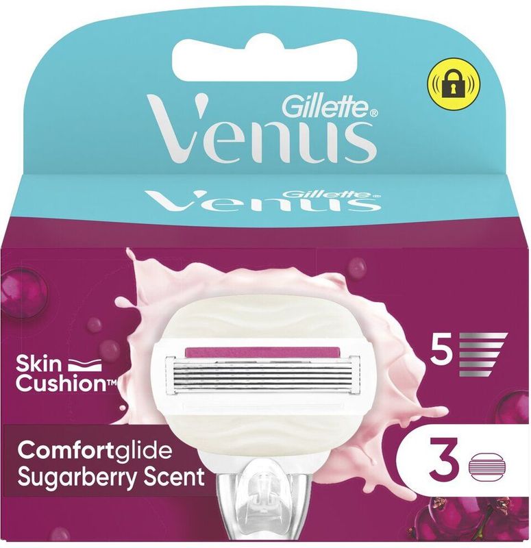 Gillette Venus ComfortGlide Sugarberry Navulmesjes - 3 Stuks
