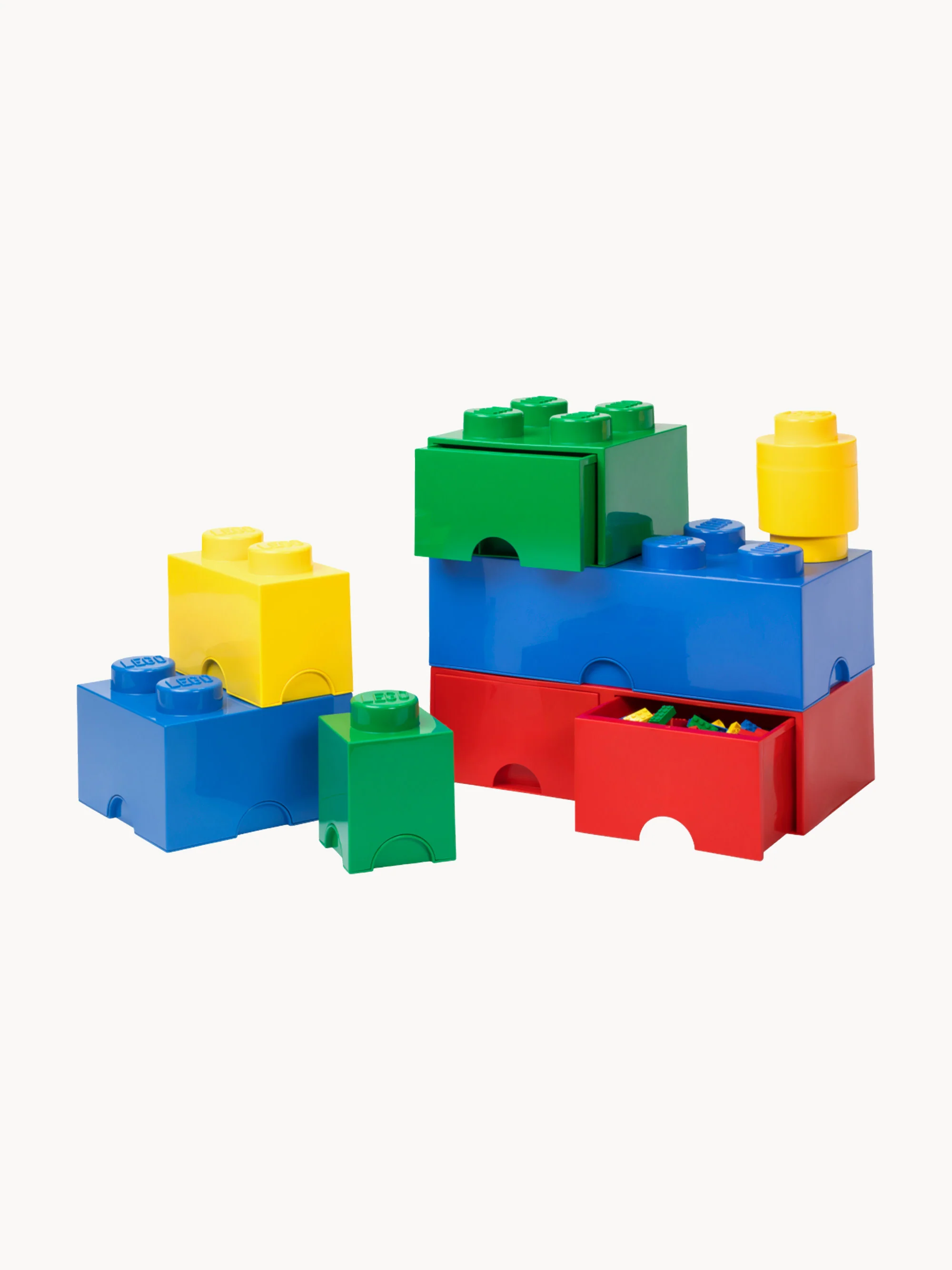 Kinderen LEGO® opbergdoos Brick met 8 knoppen