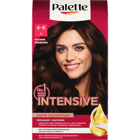 Permanent hårfarve 4-6 Mocca Brown m. olier