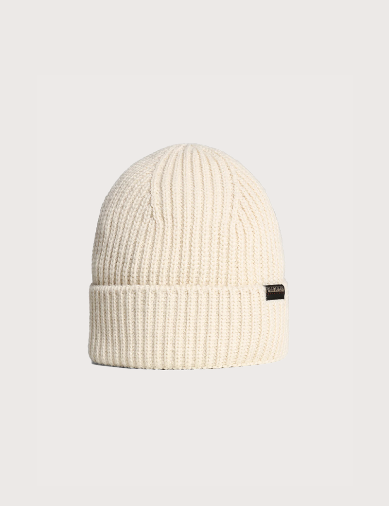 NAPAPIJRI BONNET LOGO FOLI BLANC