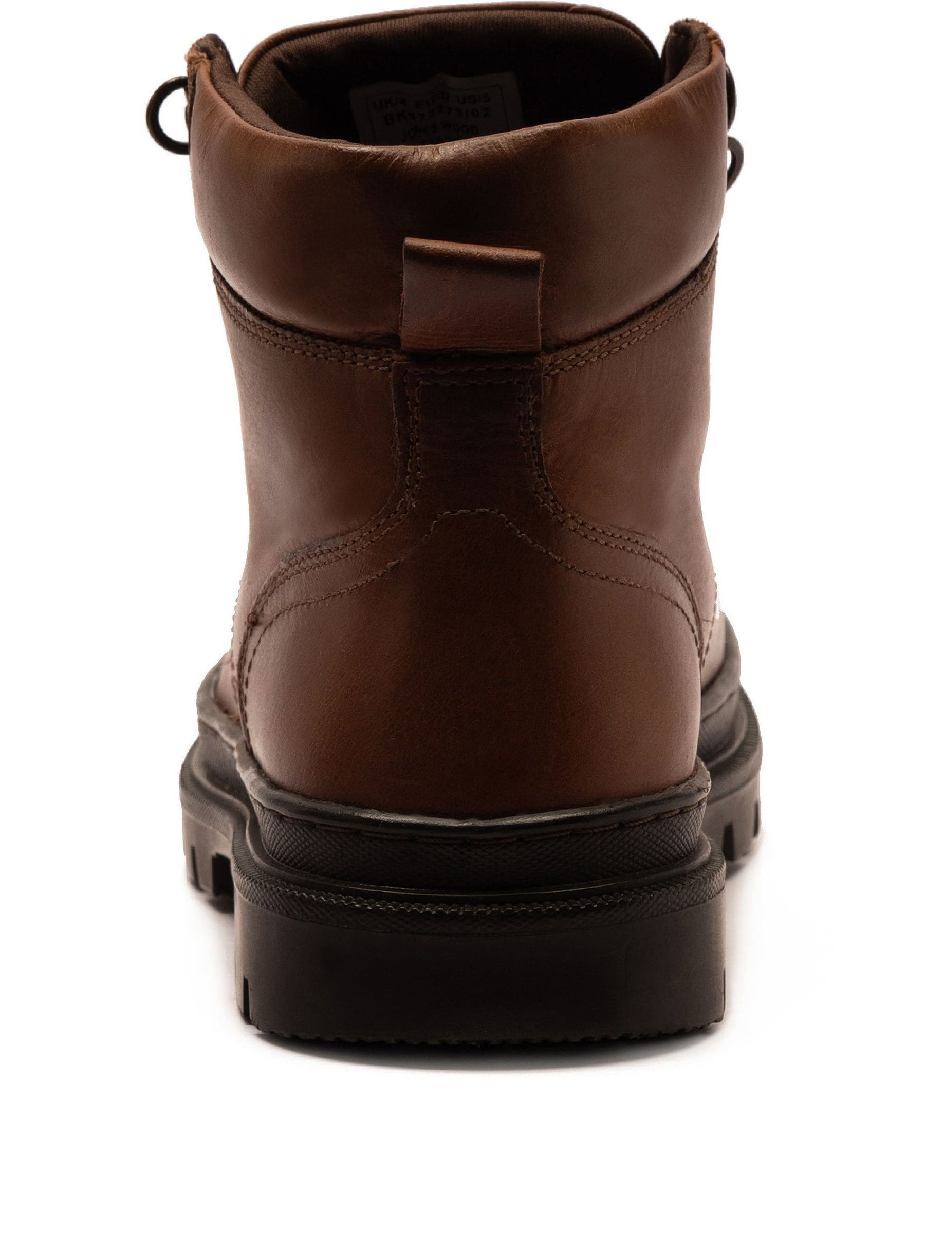 Bruin - Off The Hook Jones Leren Vetersluiting Casual Enkelboots