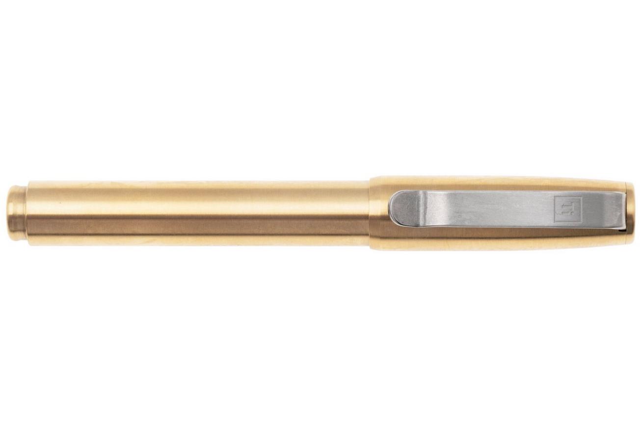Big Idea Design Base Line Capped Pen BS-CA-BS Brass, everyday carry pen