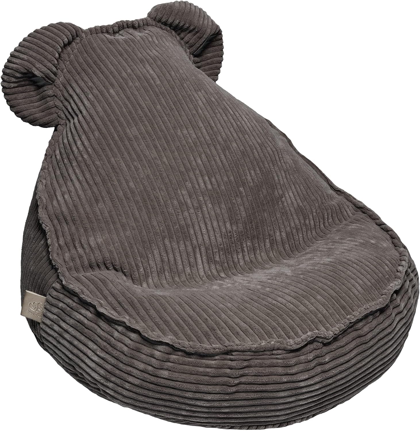 MEOWBABY Sitzsack Bär für Kinder Sitzpouf Kindermöbel Indoor Beanbag, Ästhetik Cord, Braun