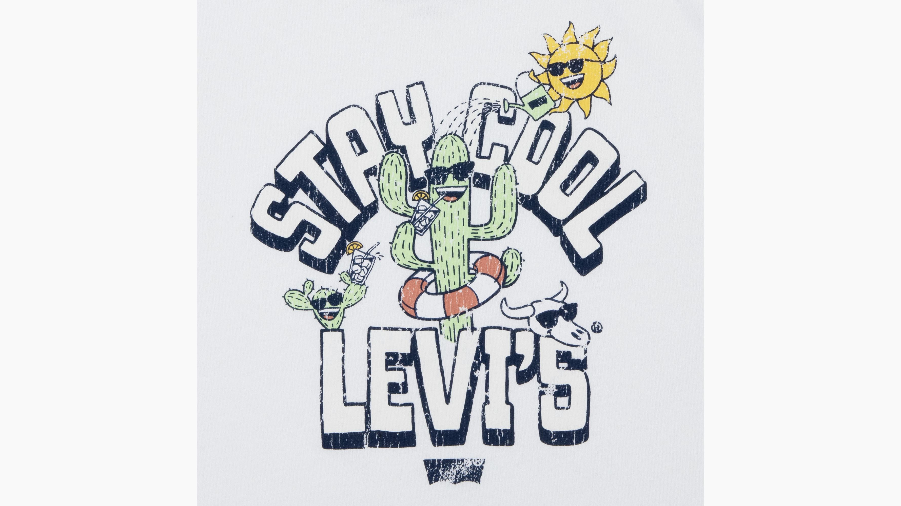 Bébé Levi's t-shirt Stay Cool - Cloud Dancer - Blanc