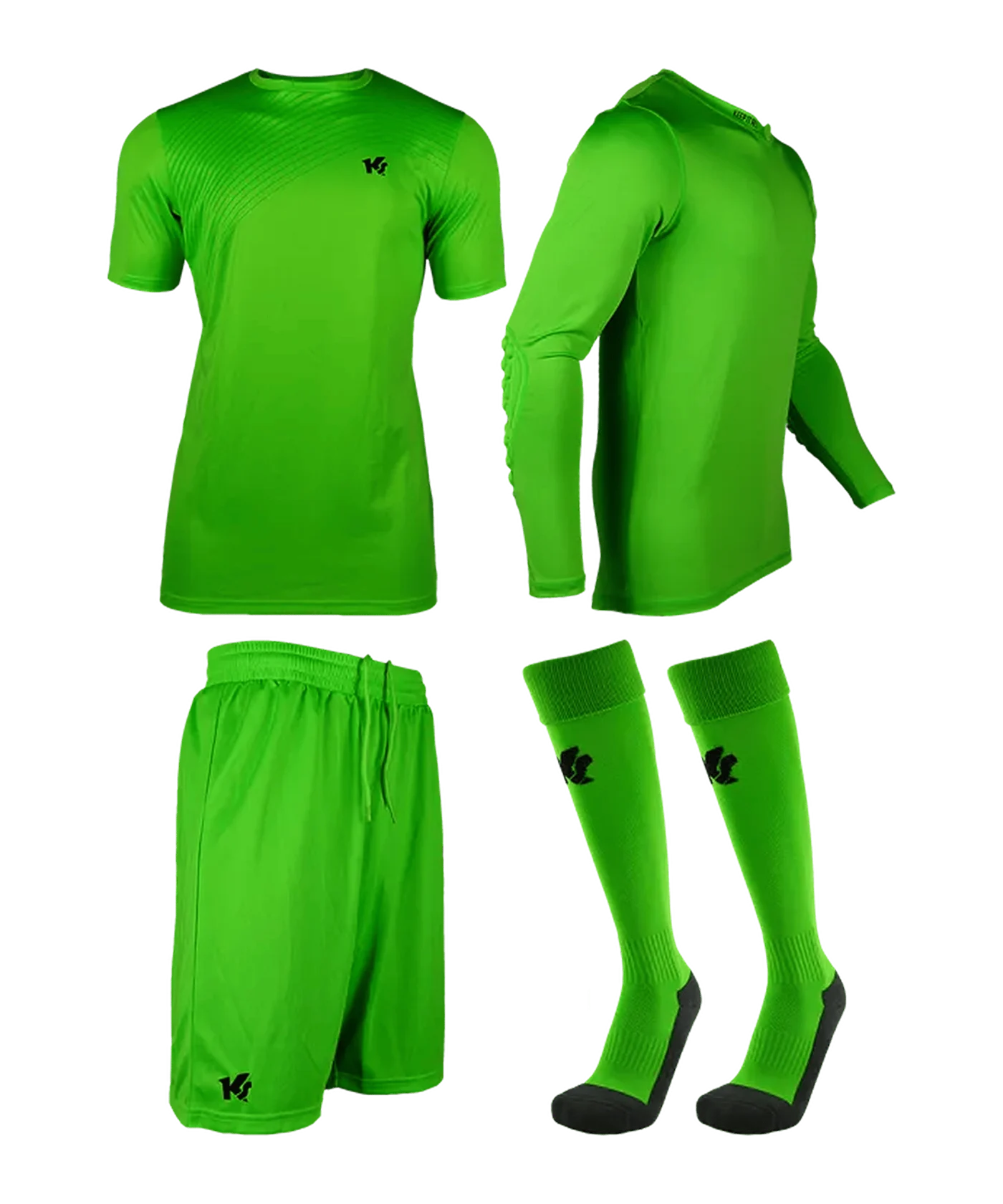 KEEPERsport Torwart Trikot Set Kids Grün F558