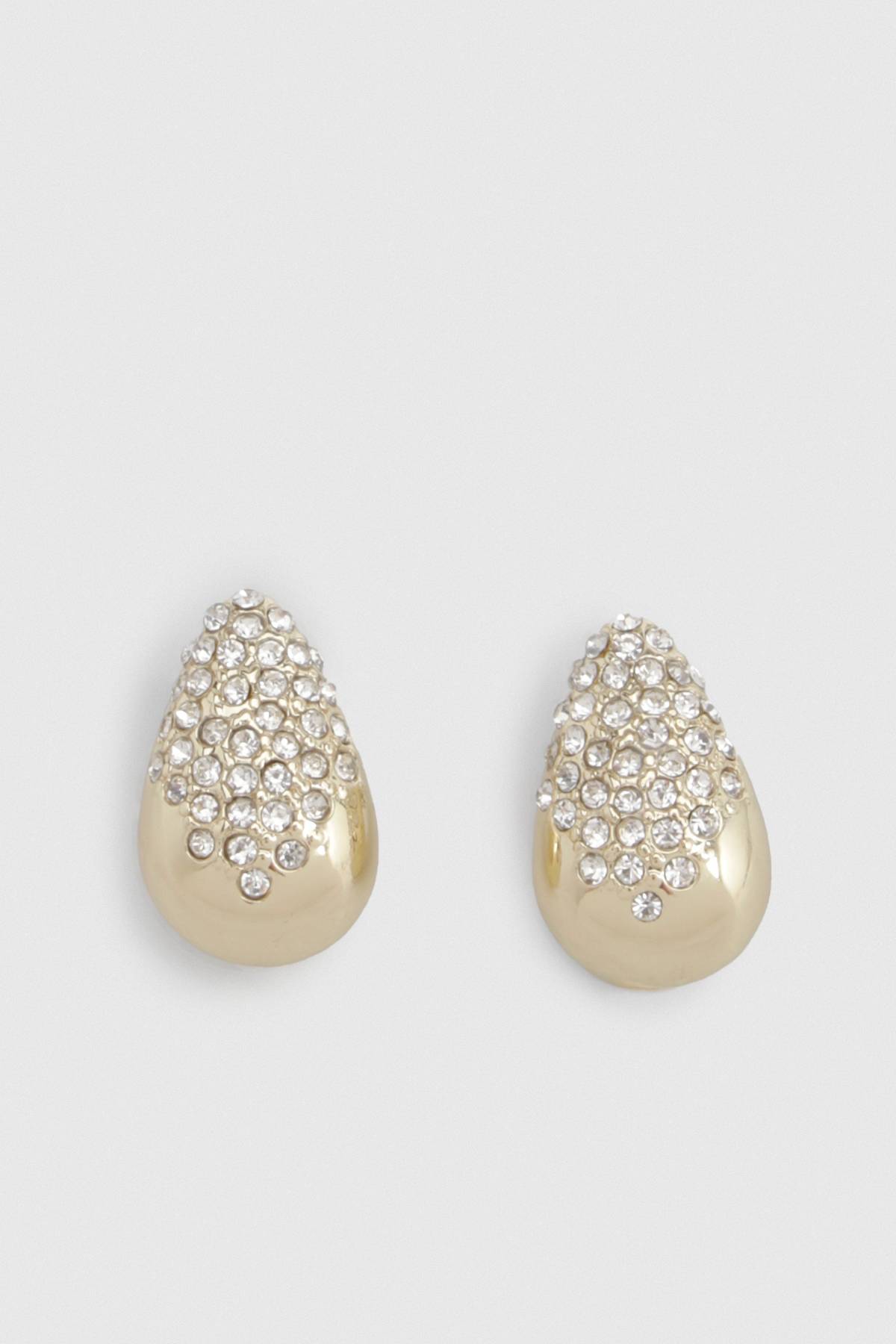 KarenMillen Boucles D'oreilles Goutte D'eau En Strass