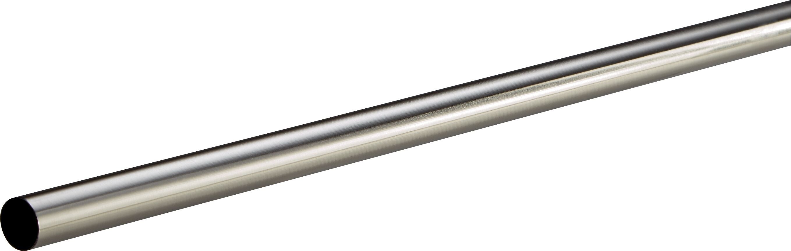 METALL Vorhangstange - Silber / B: 200.0 cm