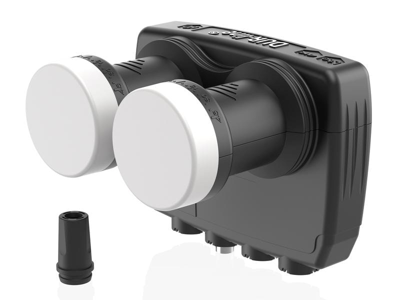 Satelliten TV Zubehör LNB Monobloc Single SCR Dure-line Kompaktes LNB für gleichzeitigen Satellitenempfang von z.B. ASTRA 19.2° Ost und HOTBIRD 13° Ost (6°)