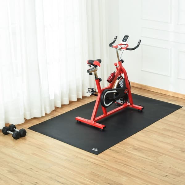 Gulvbeskyttelsesunderlag Treningsutstyr Pvc Svart 180X90X0,6Cm