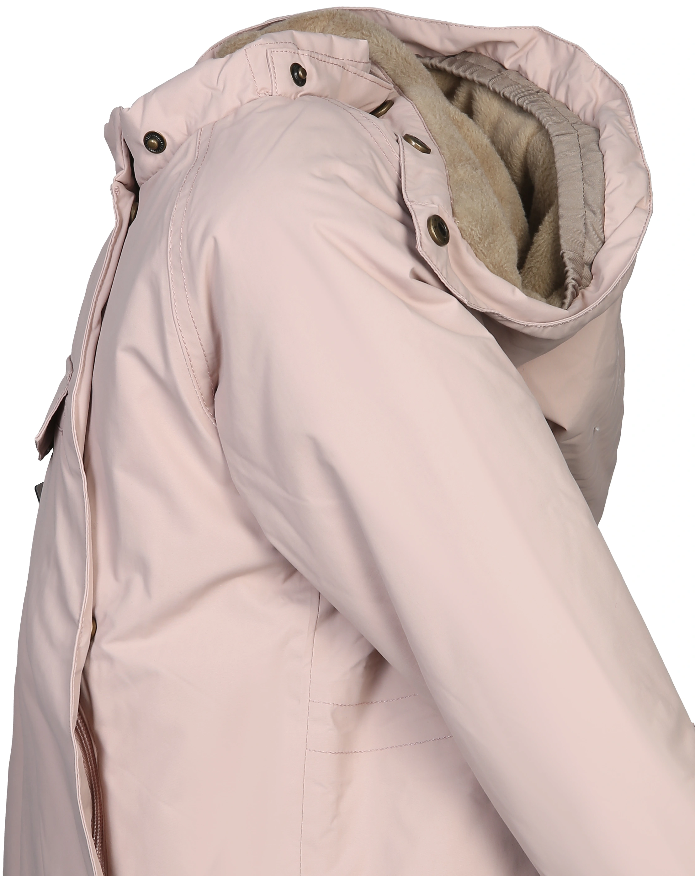 Winterjacke MATWANG mit Kunstfell in cloudy rose