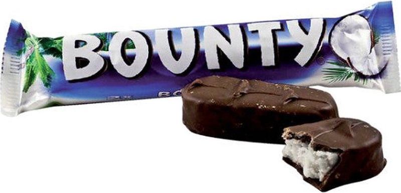 Bounty Chocoladereep Melk - 24 Stuks