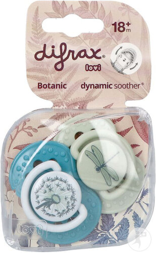 Difrax Dynamic Sucette 18+ Mois Botanic 2 Pièces