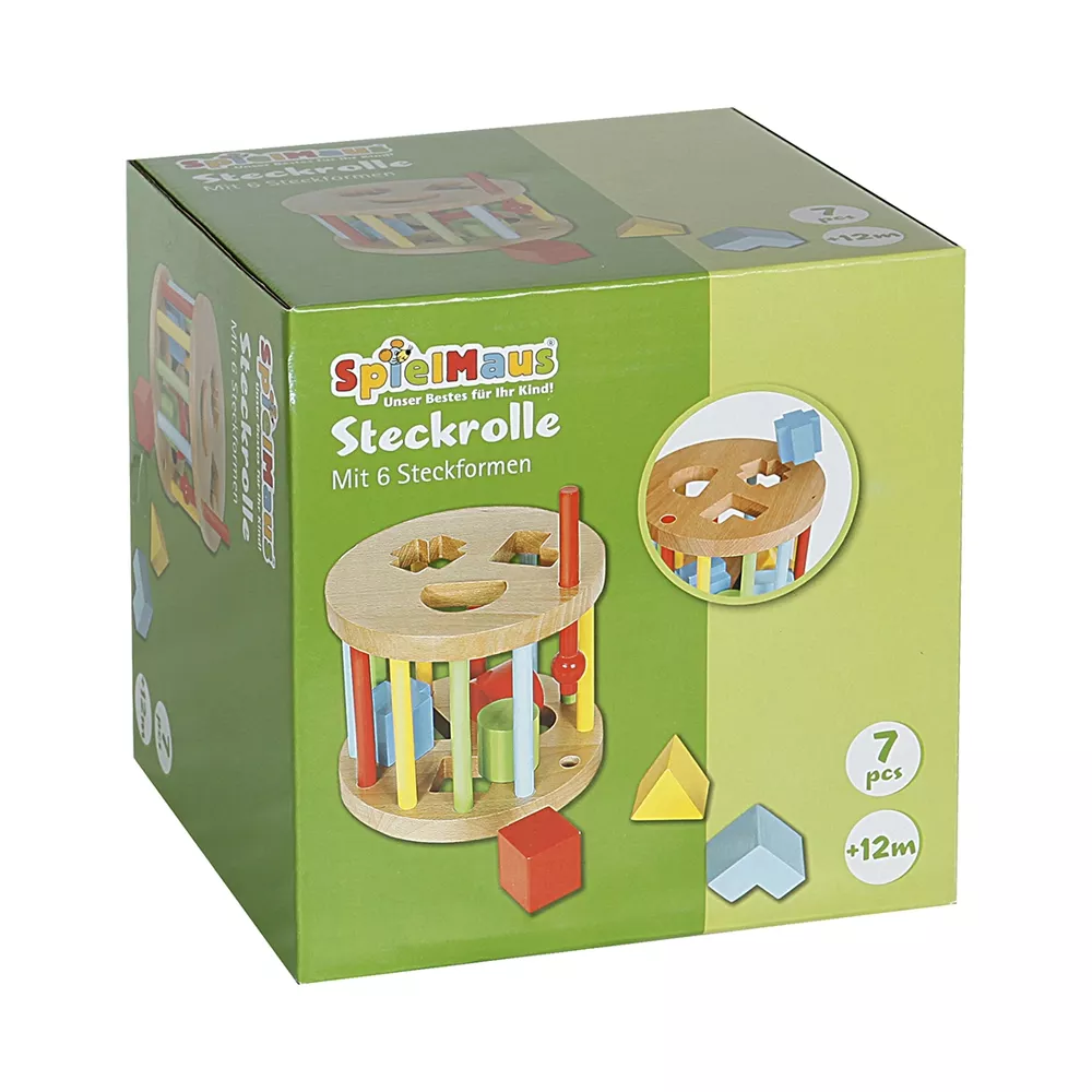 Spielmaus Steckbox rund 6 Steine