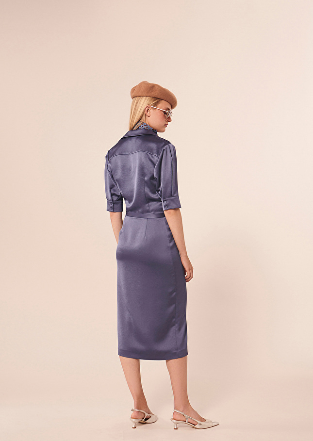 Jupe Jennybleue en satin