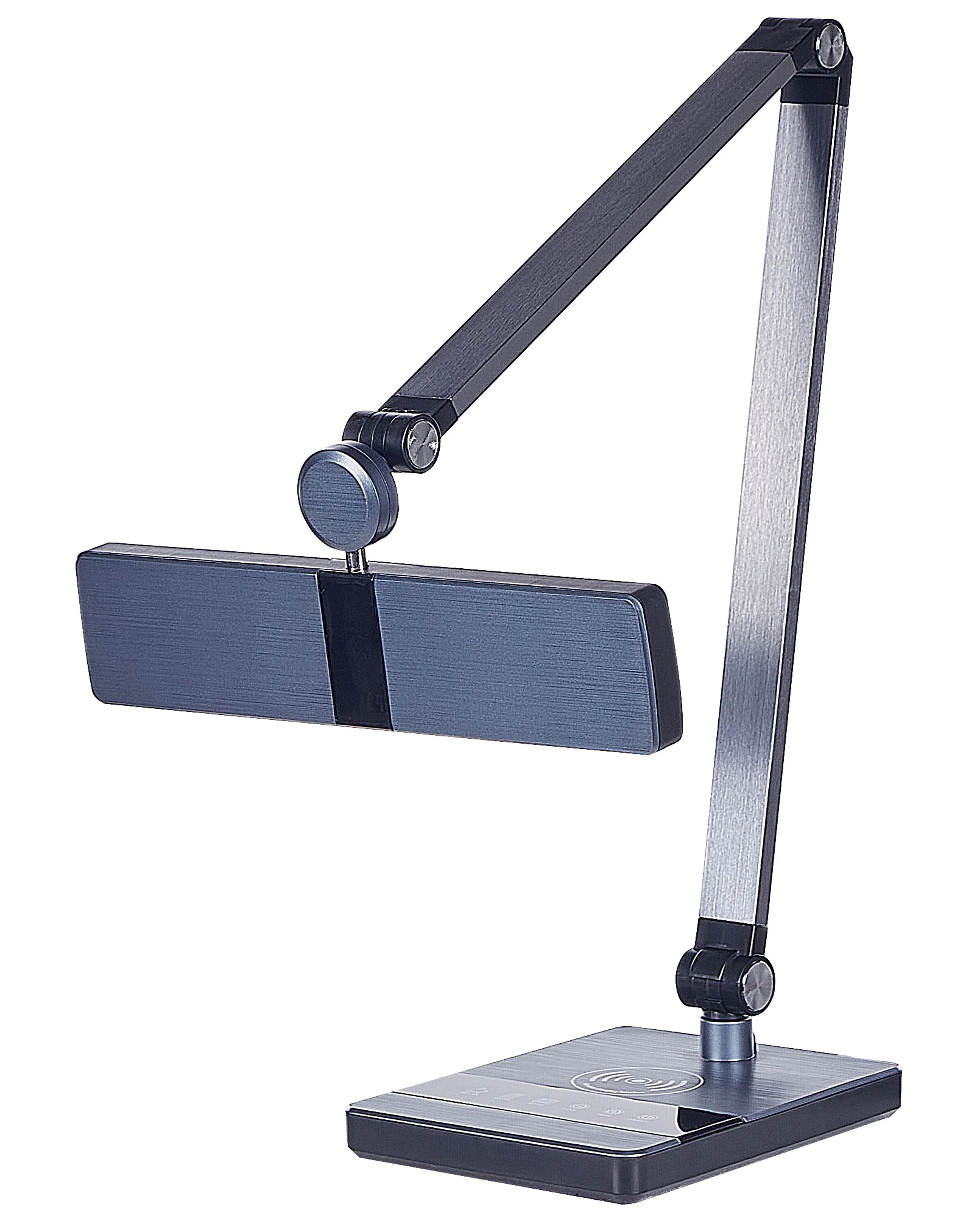 LED bureaulamp LACERTA met draadloze oplader Metaal Zwart