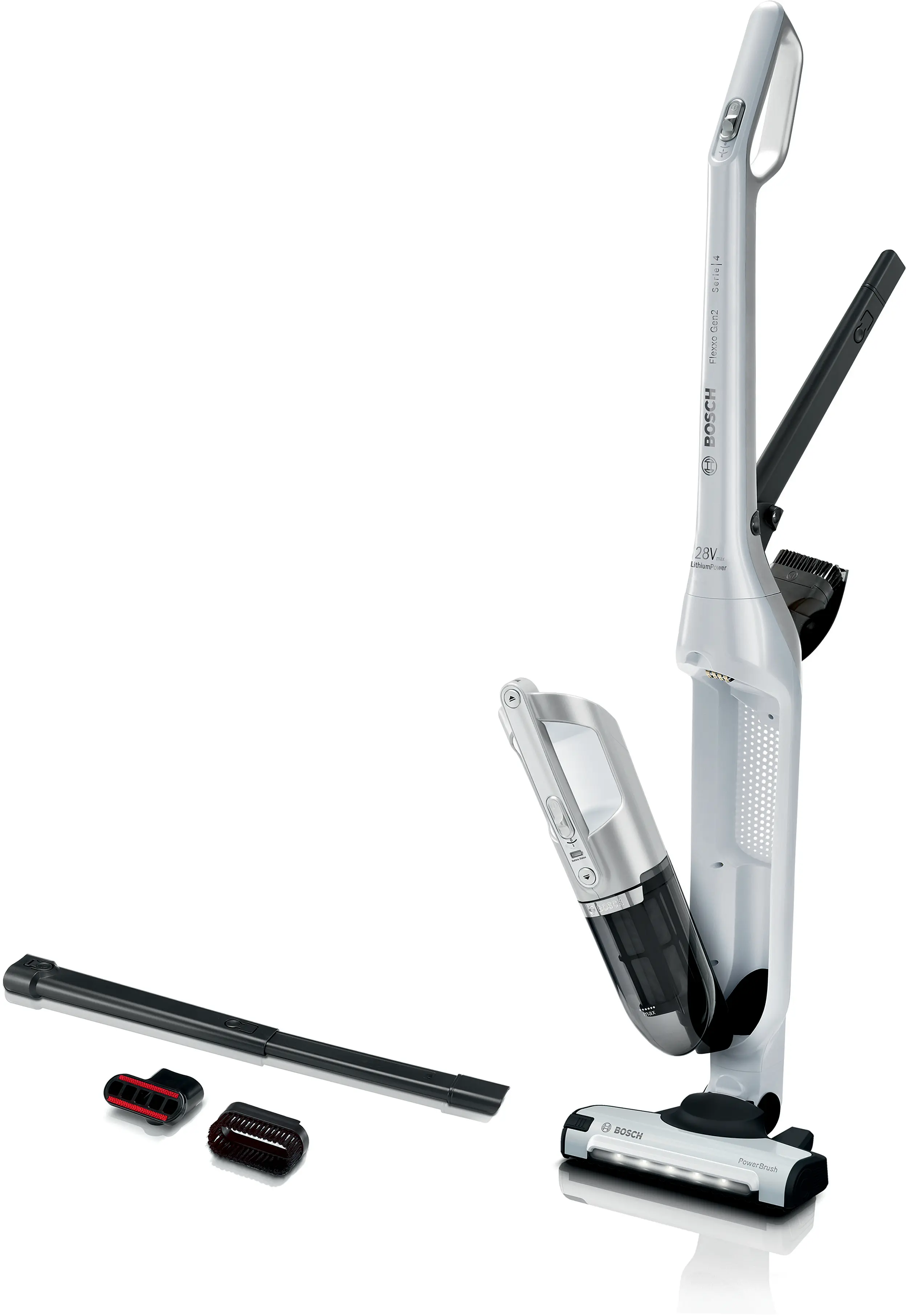 Serie 4 Draadloze steelstofzuiger Flexxo Gen2 28Vmax Wit