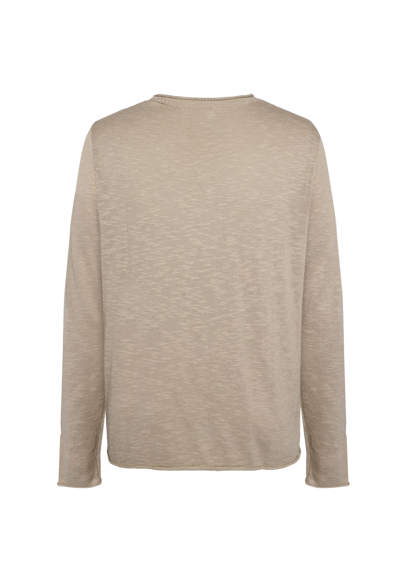 Knowledge Cotton Apparel Strickpullover Crew Neck Knit Tencel Light Feather Gray