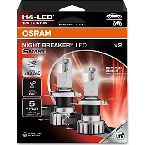 Osram billygte H4-LED smart 2 stk