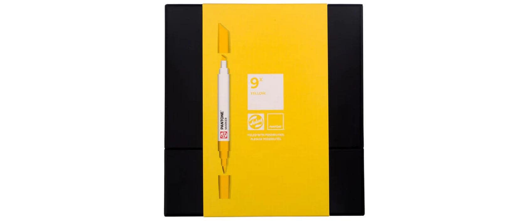 Pantone Marker Set 9x GelbWasserbasierte Marker