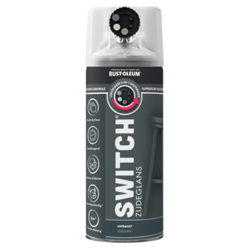 Rust-Oleum Switch spuitlak zijdeglans antraciet 400 ml