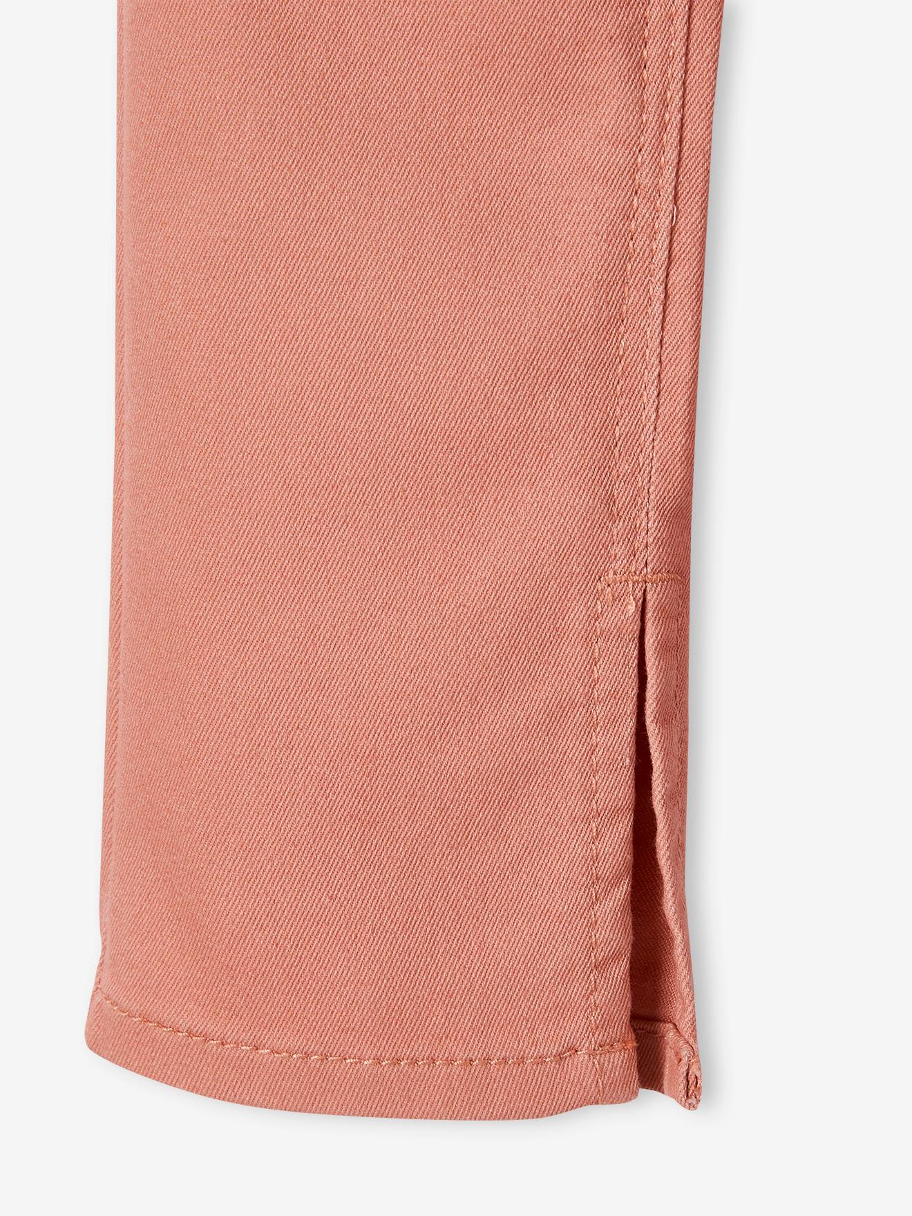 Calças justas e resistentes com bolsos traseiros em formato de coração para meninas na cor verde salgueiro.