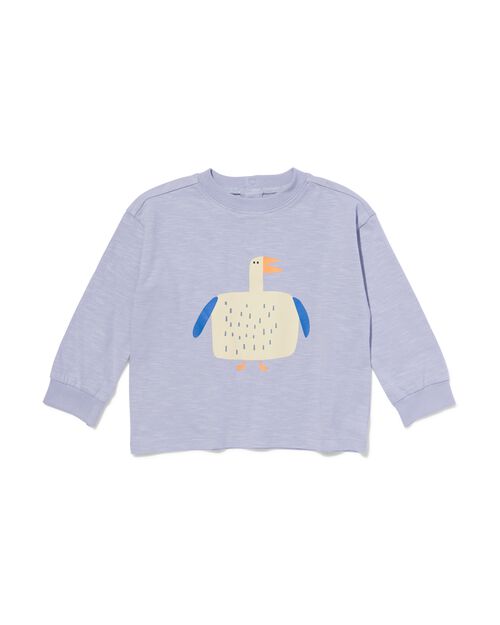 t-shirt bébé oiseau lilas