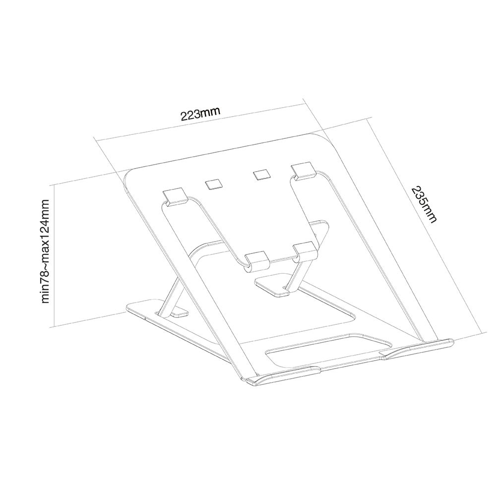 Neomounts NSLS085SILVER laptop statief