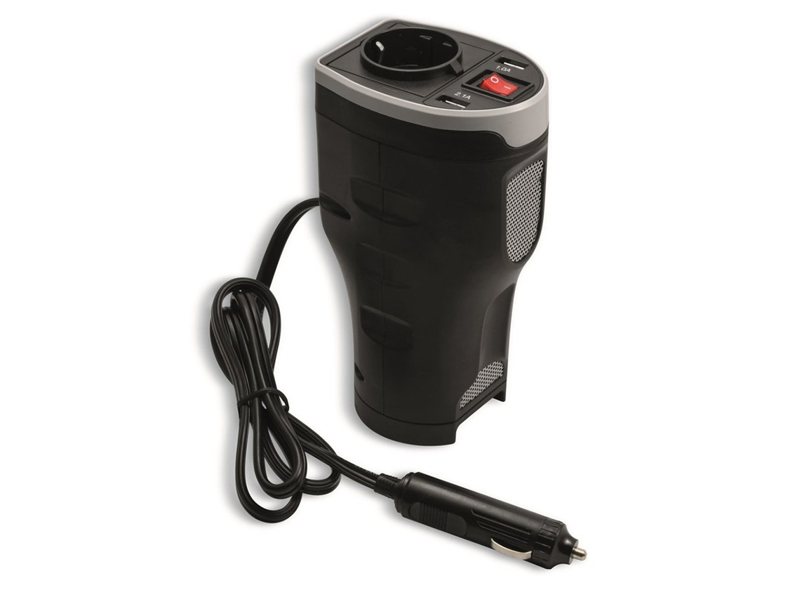 Technaxx TE13 12/230 omvormer met 2 USB-poorten