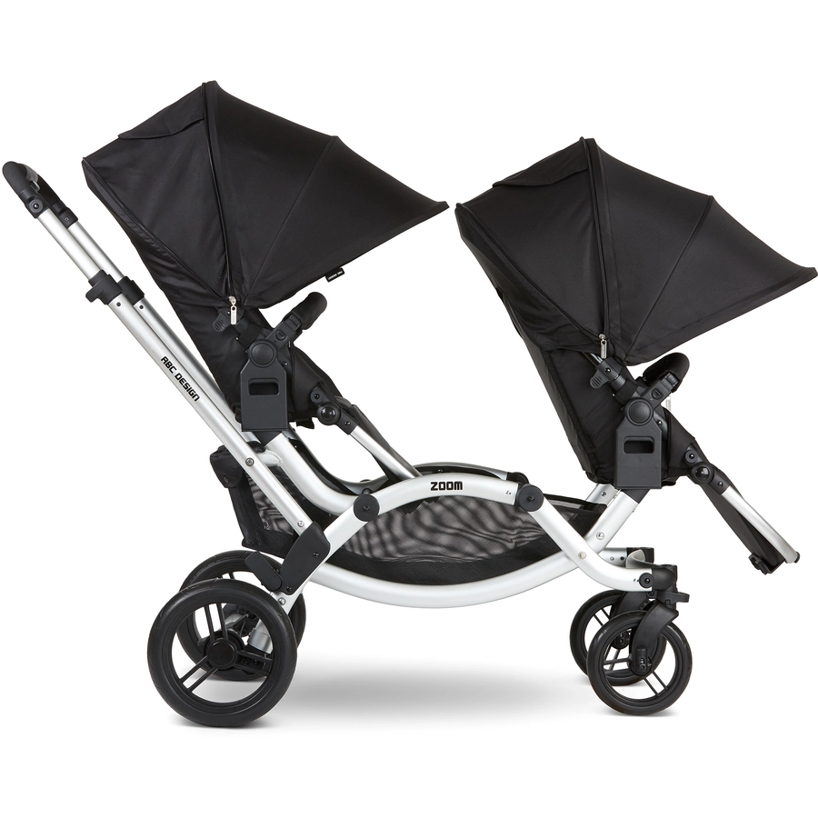 ABC DESIGN Geschwisterwagen Zoom SilverBlack