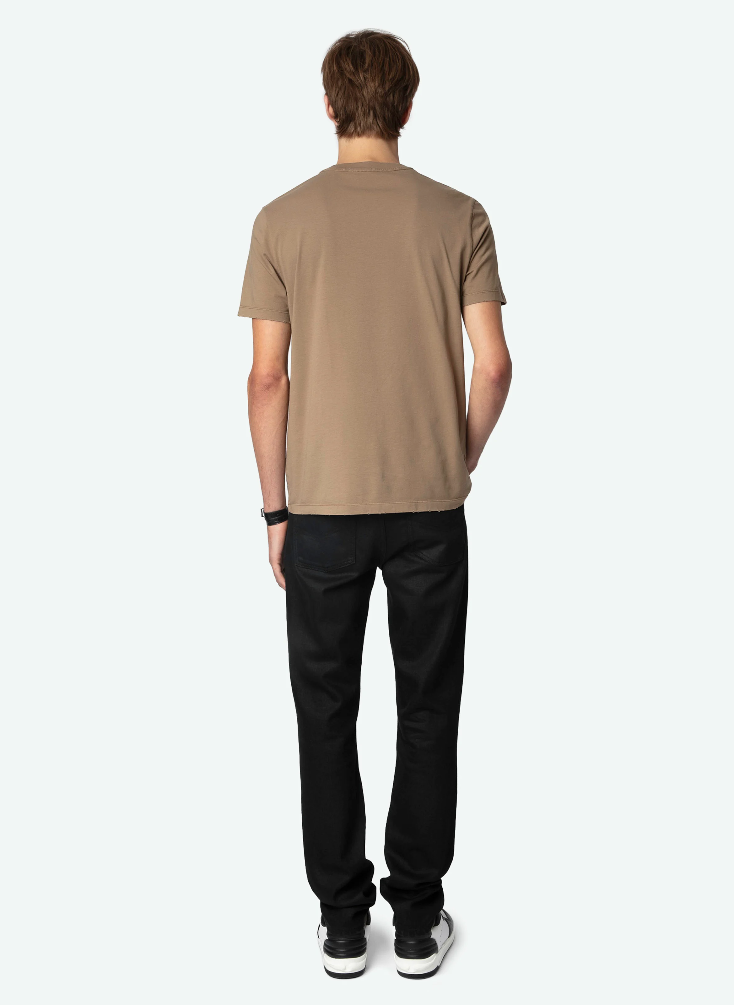 TOMMY - Tee-shirt droit en coton bio | Beige