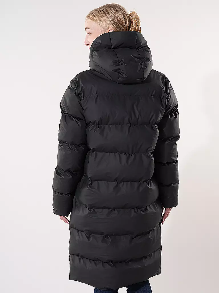 RAINS Steppmantel ALTA LONGER PUFFER JACKET schwarz