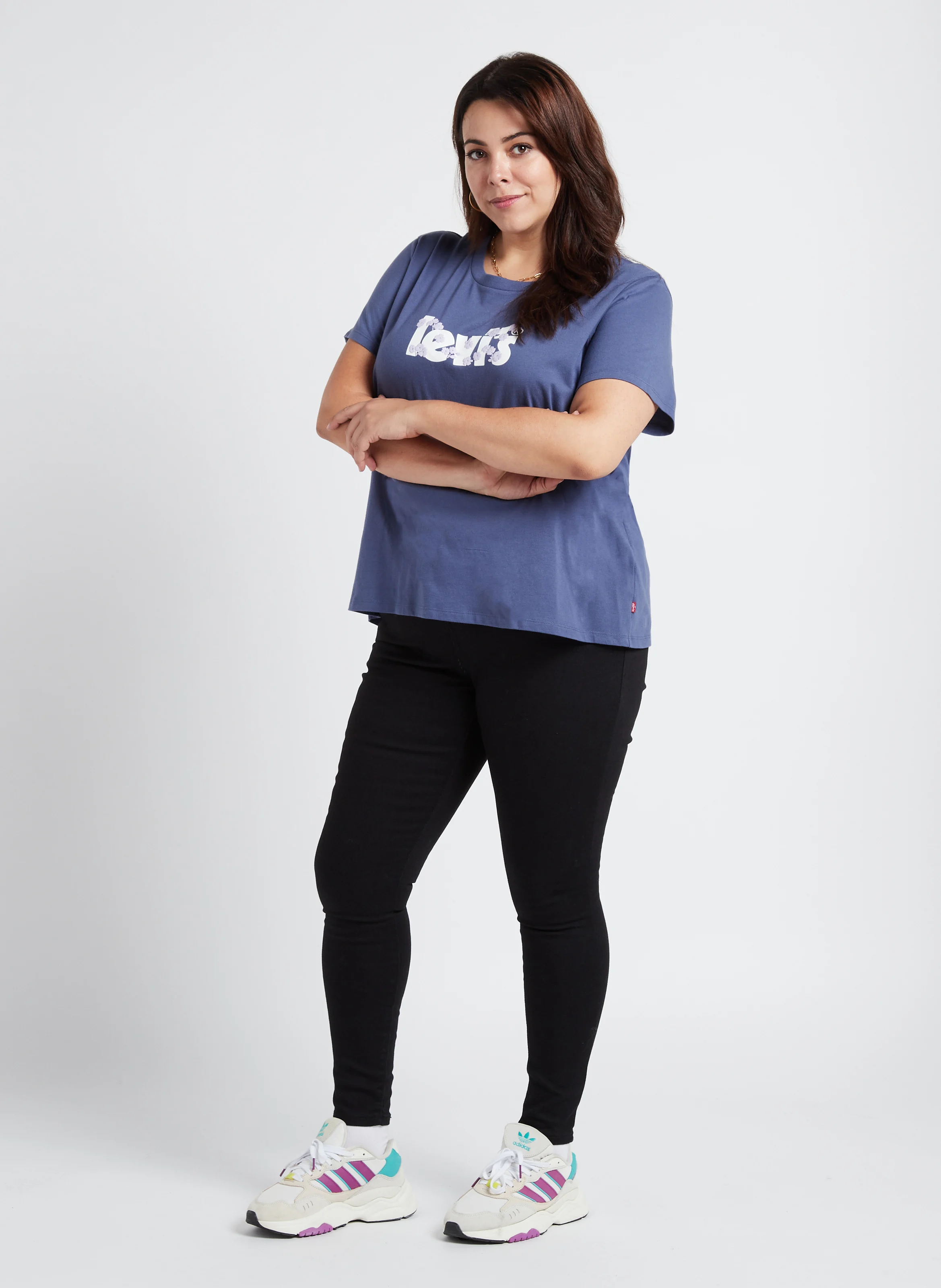PL PERFECT TEE - Tee-shirt col rond sérigraphié en coton| Bleu