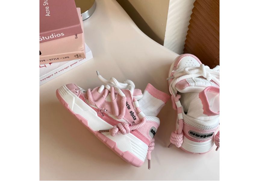 Asterisk - Platformpaneel Mesh Sneakers