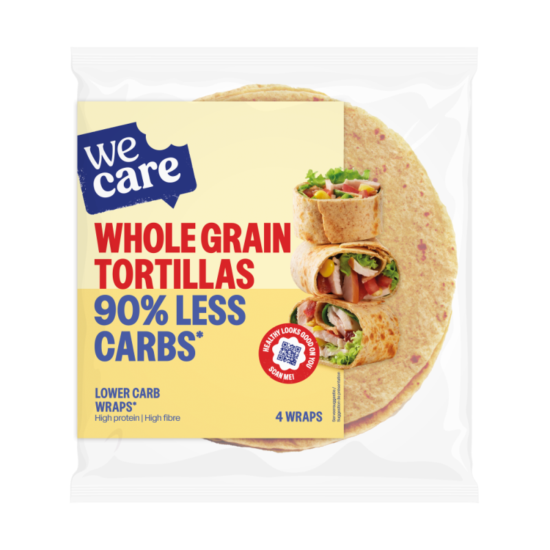 WeCare Lower Carb Tortillas Whole Grain (volkoren) 1x160gr