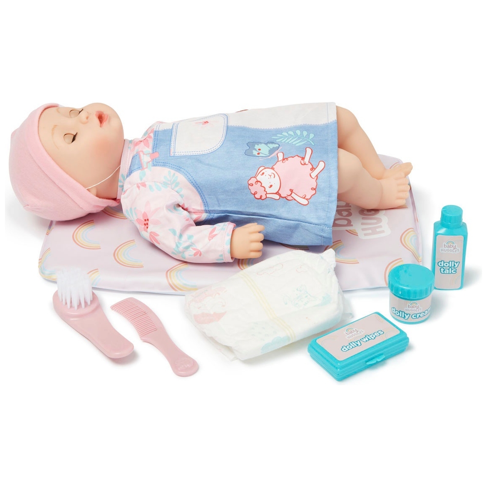 Baby Huggles Puppen-Wickelmatten-Set