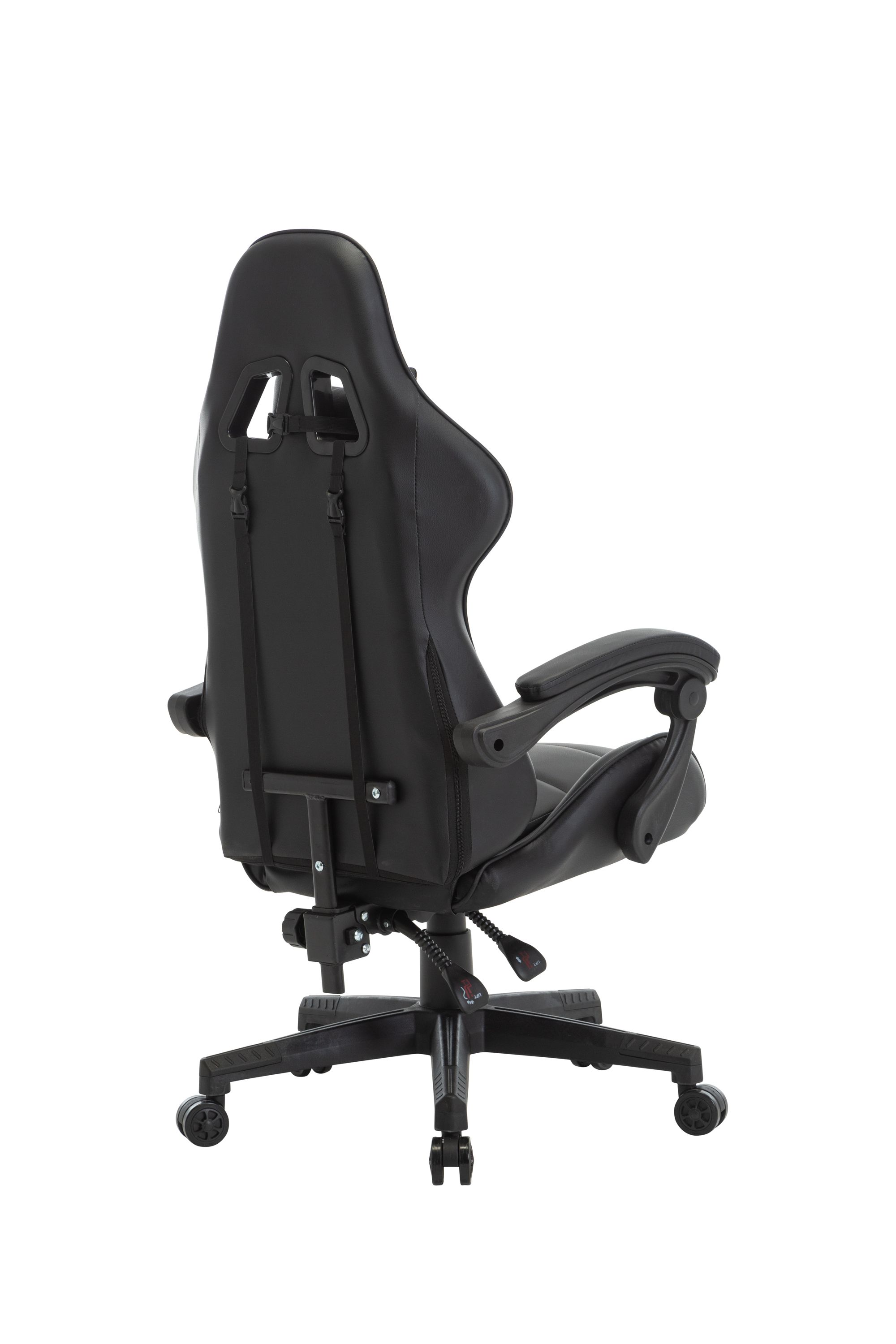 Gamingstuhl Bürostuhl Leder THUNDERBOLT schwarz