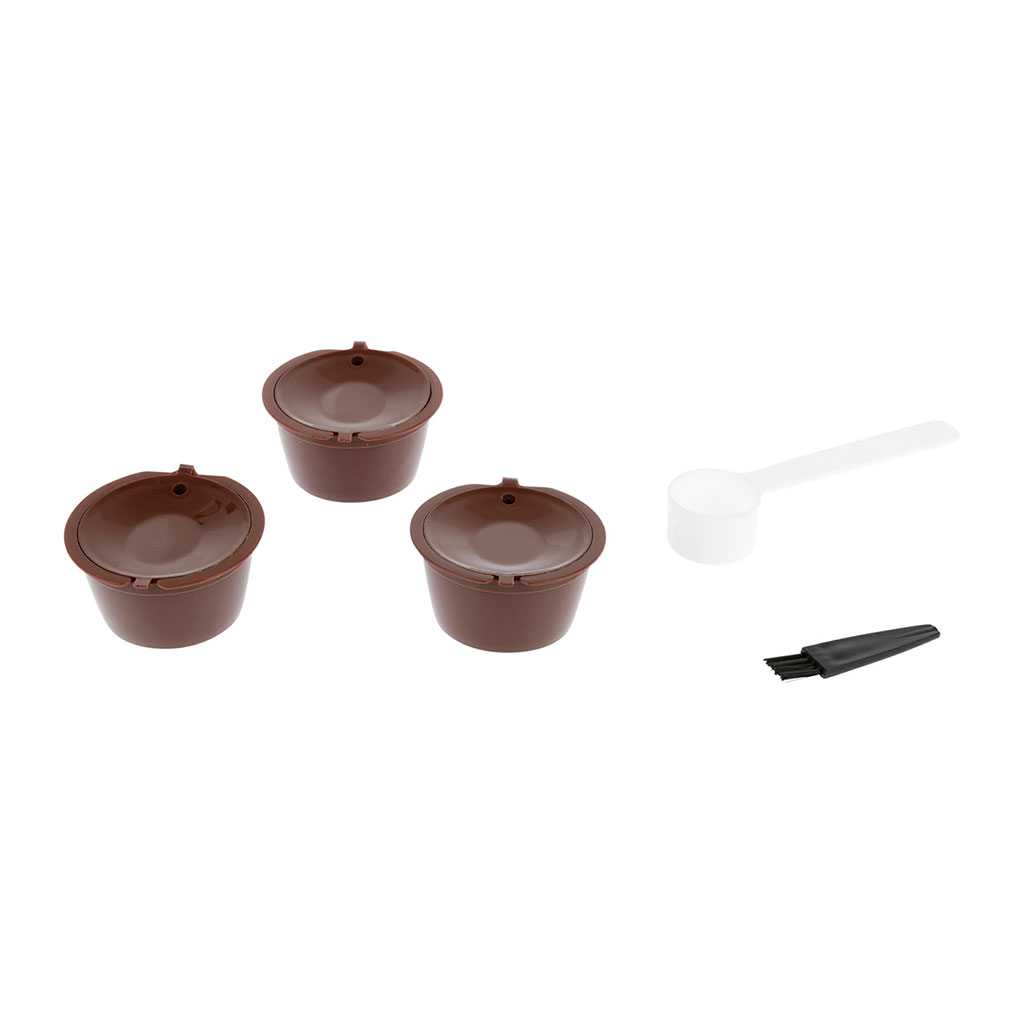 Lot de 3 capsules à café réutilisables compatible Dolce Gusto