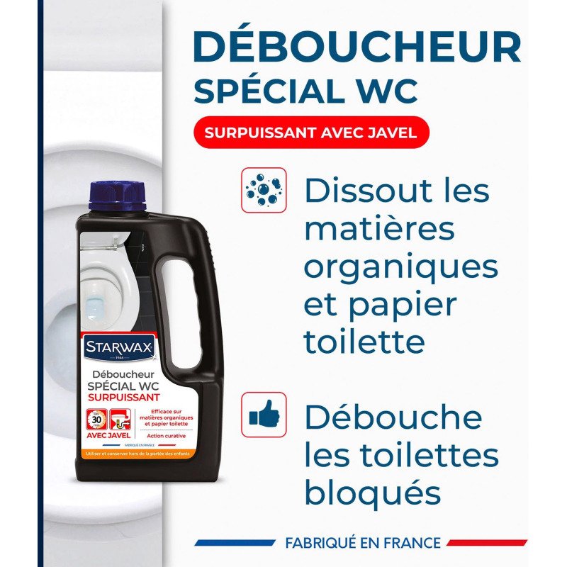 Déboucheur spécial WC Starwax - Bidon de 1 Litre