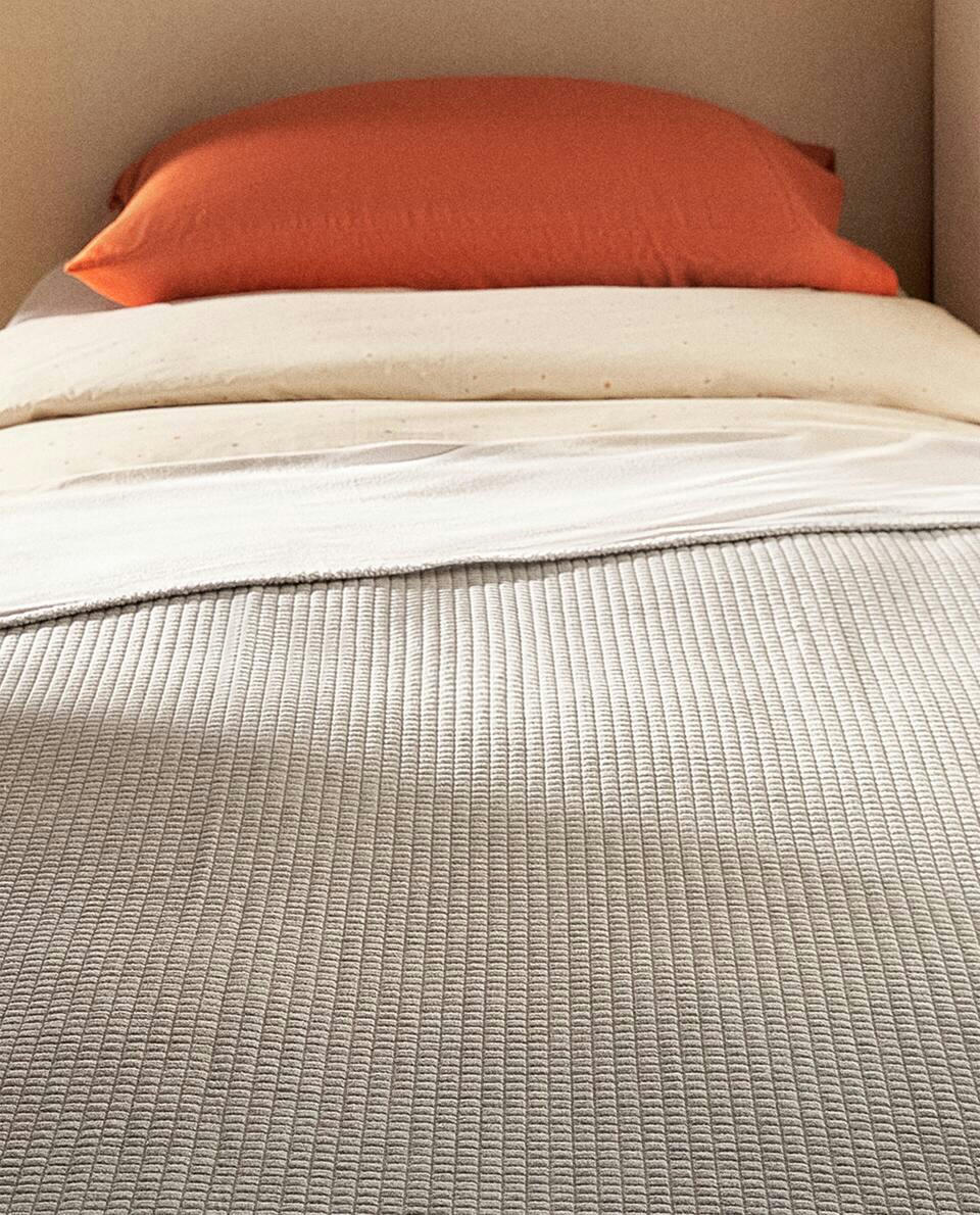 Colcha de jacquard xadrez