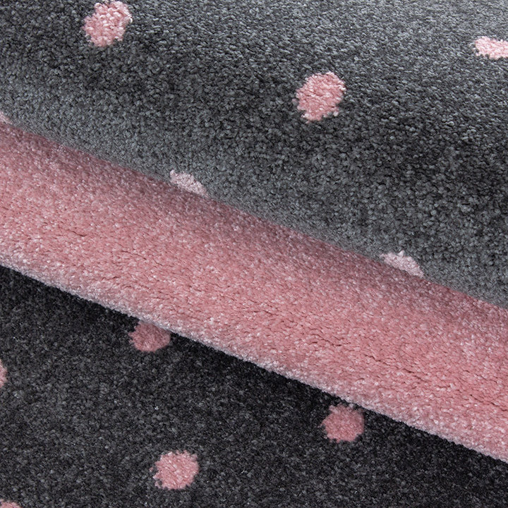 Kindervloerkleed - Bambi Hart Roze | Speels design