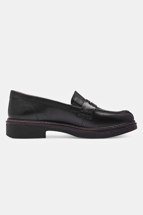Tamaris Leder-Loafer, Zierspange, Wechselfußbett