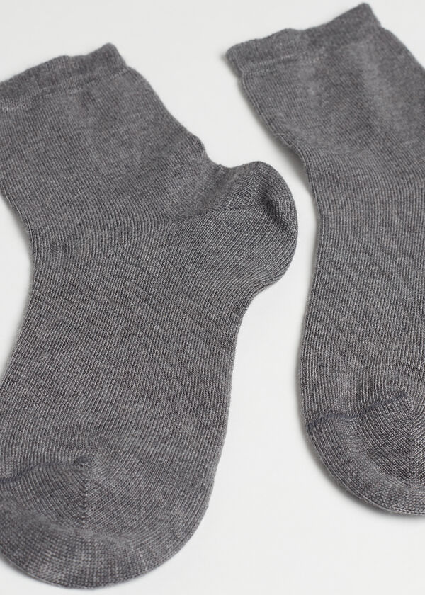 Meias curtas infantis com cashmere