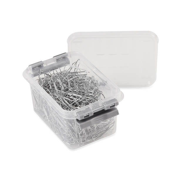 Q-line opbergbox 0,4L transparant metaal
