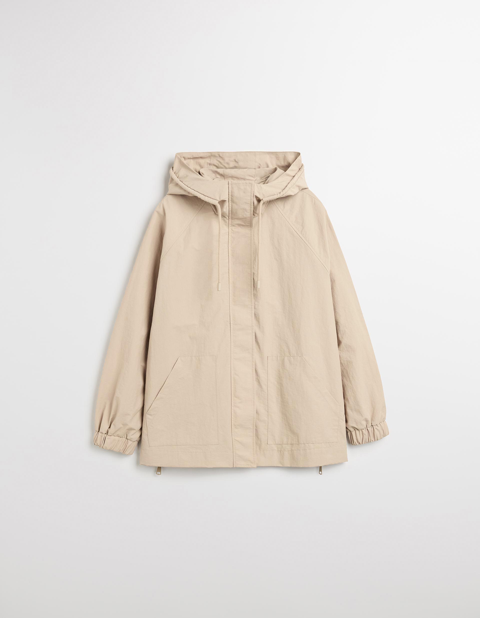 Parka com Capuz, Mulher, Bege