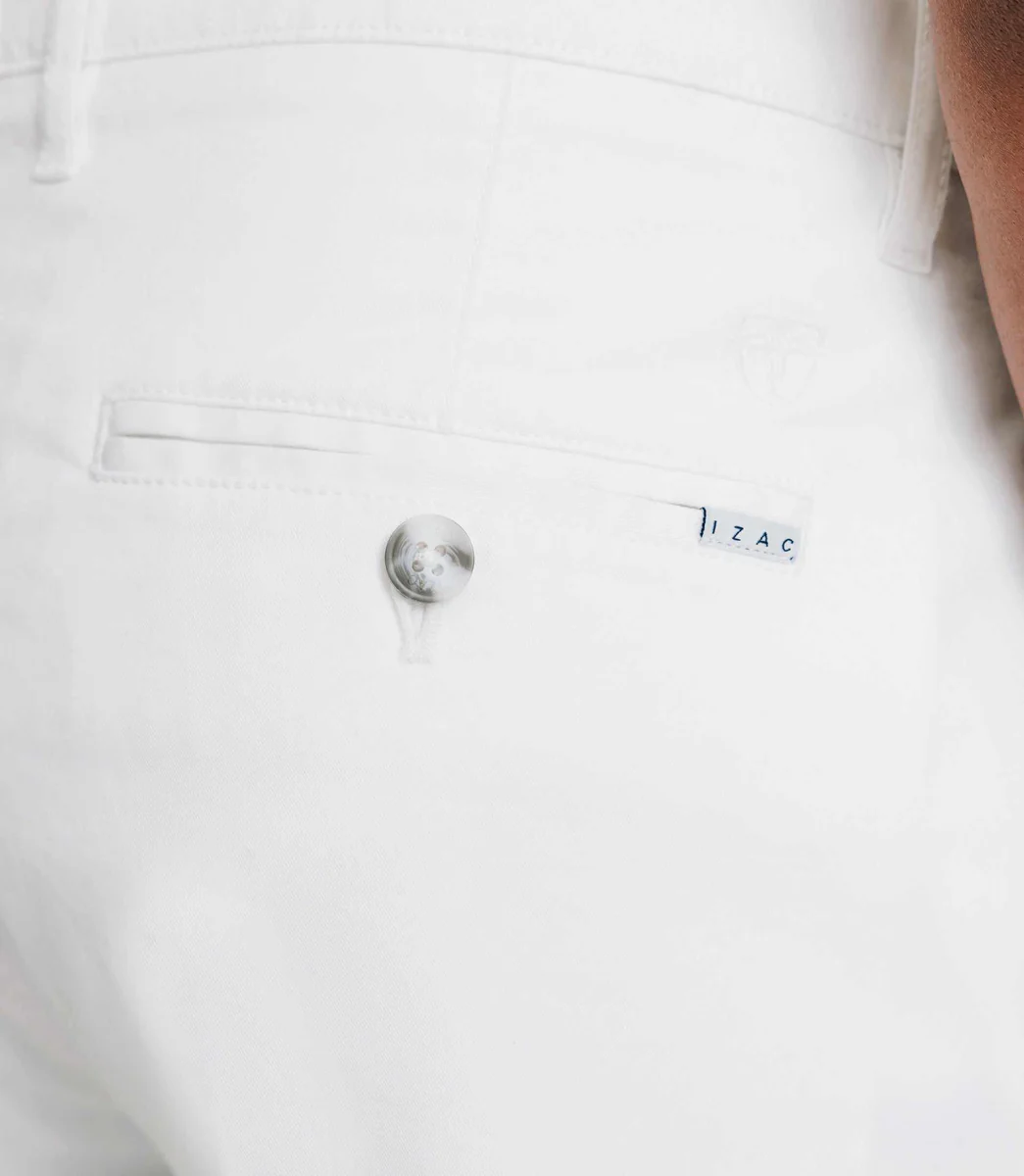 Bermuda stretch blanc