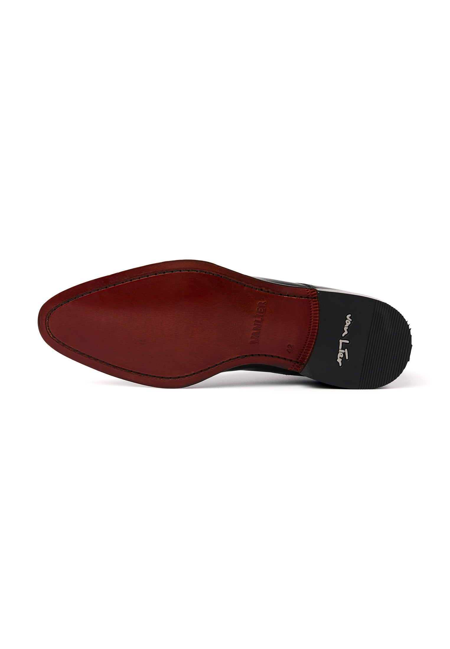 Zwart gladleren Madison halfhoge veterschoen